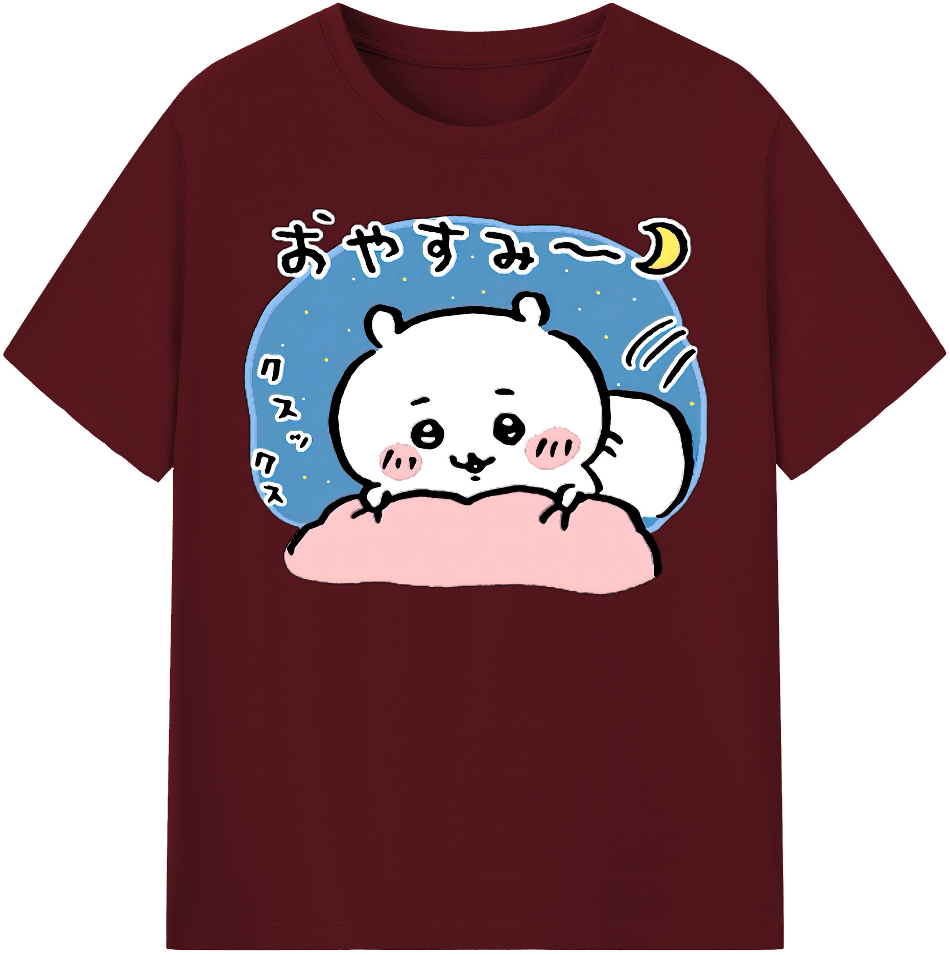 （画像用） ちいかわ ちいかわ Chii-kawa chiikawa 綿100％半袖Tシャツ（フロントプリント）